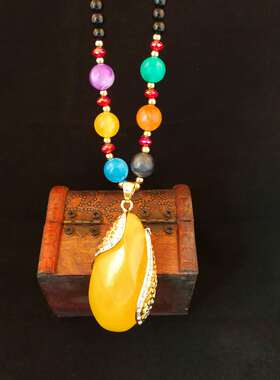 民族风长款毛衣链项链网红同款