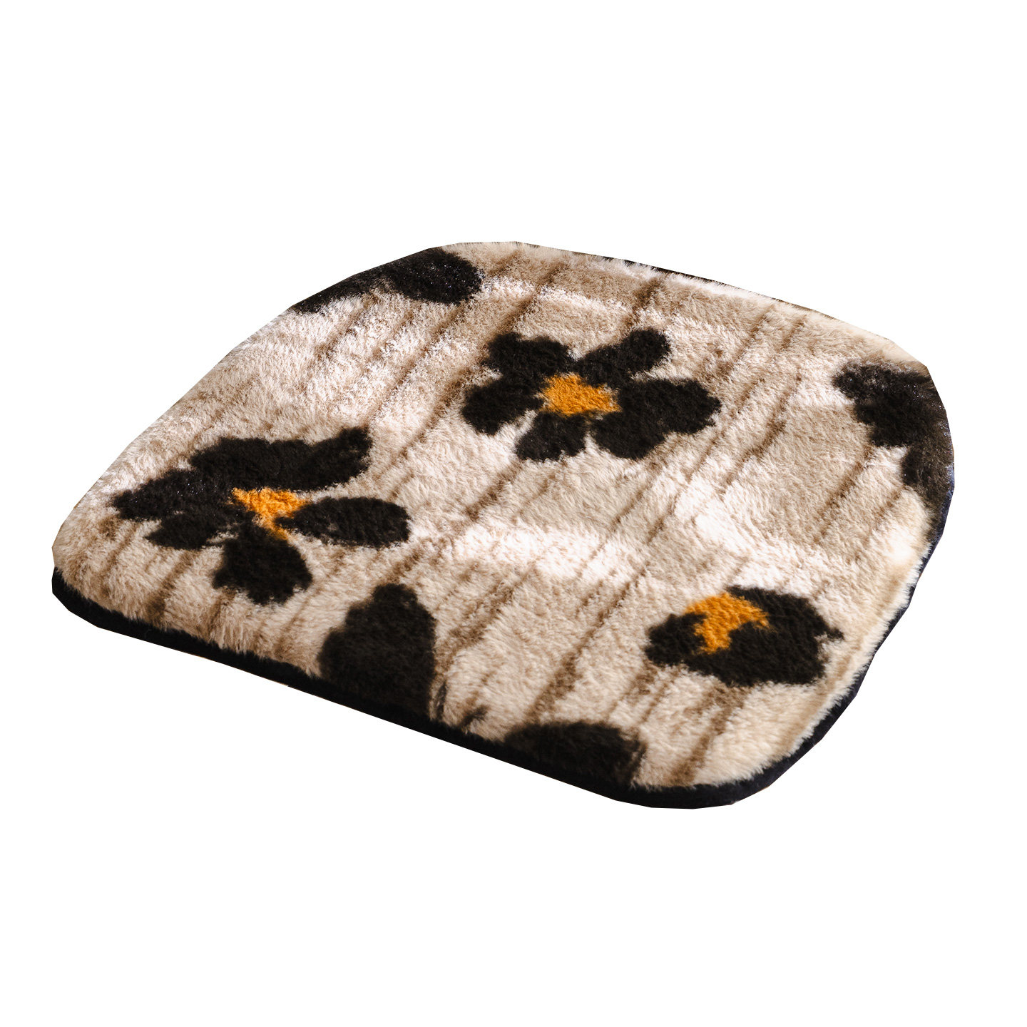 兔毛绒餐椅垫复古可拆洗屁股垫办公椅防滑高弹海绵加厚保暖坐垫,淘宝优惠券,粉丝福利购,淘宝优惠卷