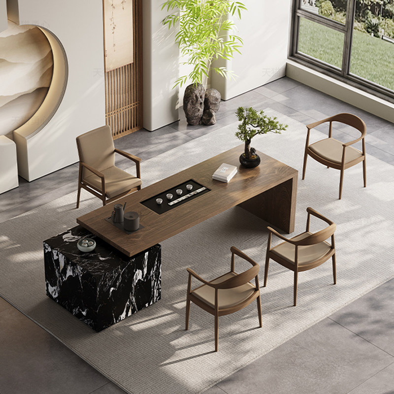 勇心茶桌椅组合高定轻奢办公室冲泡一体会客接待桌椅茶台茶几,淘宝优惠券,粉丝福利购,淘宝优惠卷