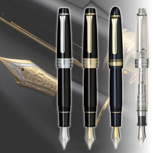 直邮日本写乐sailor钢笔KOP平顶笔王 鱼雷ST笔王 透明21K 超大型 - 图0