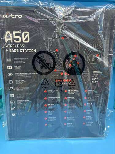 罗技Astro A50无线游戏耳机头戴式耳麦电竞吃鸡降噪麦克风7.1声道 - 图1