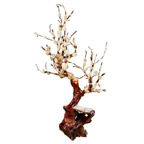 典艺阁 Изысканный сплошной деревянный корень сливы бао -каменная слива расцвета резиночных корней