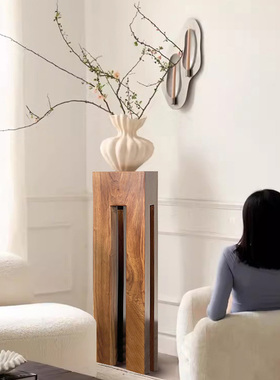 设计师中古风玄关落地摆件小红书