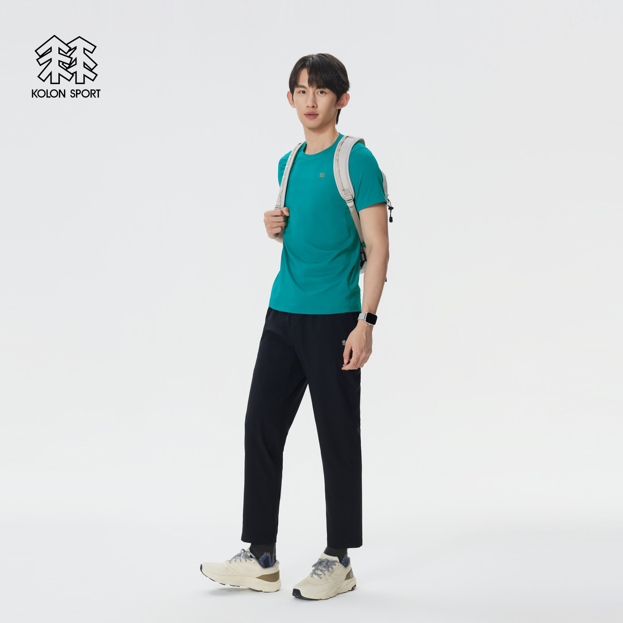 KOLON SPORT可隆吸湿速干T恤男防晒UPF50+透湿短袖圆领上衣,淘宝优惠券,粉丝福利购,淘宝优惠卷