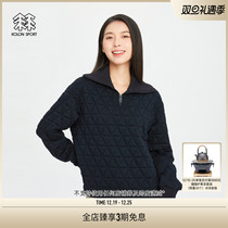 KOLON SPORT LONG Outdoor Casual Clothing Womens Outdoor Warm Inner Hitch Jacket Half Zip long sleeve T-shirt