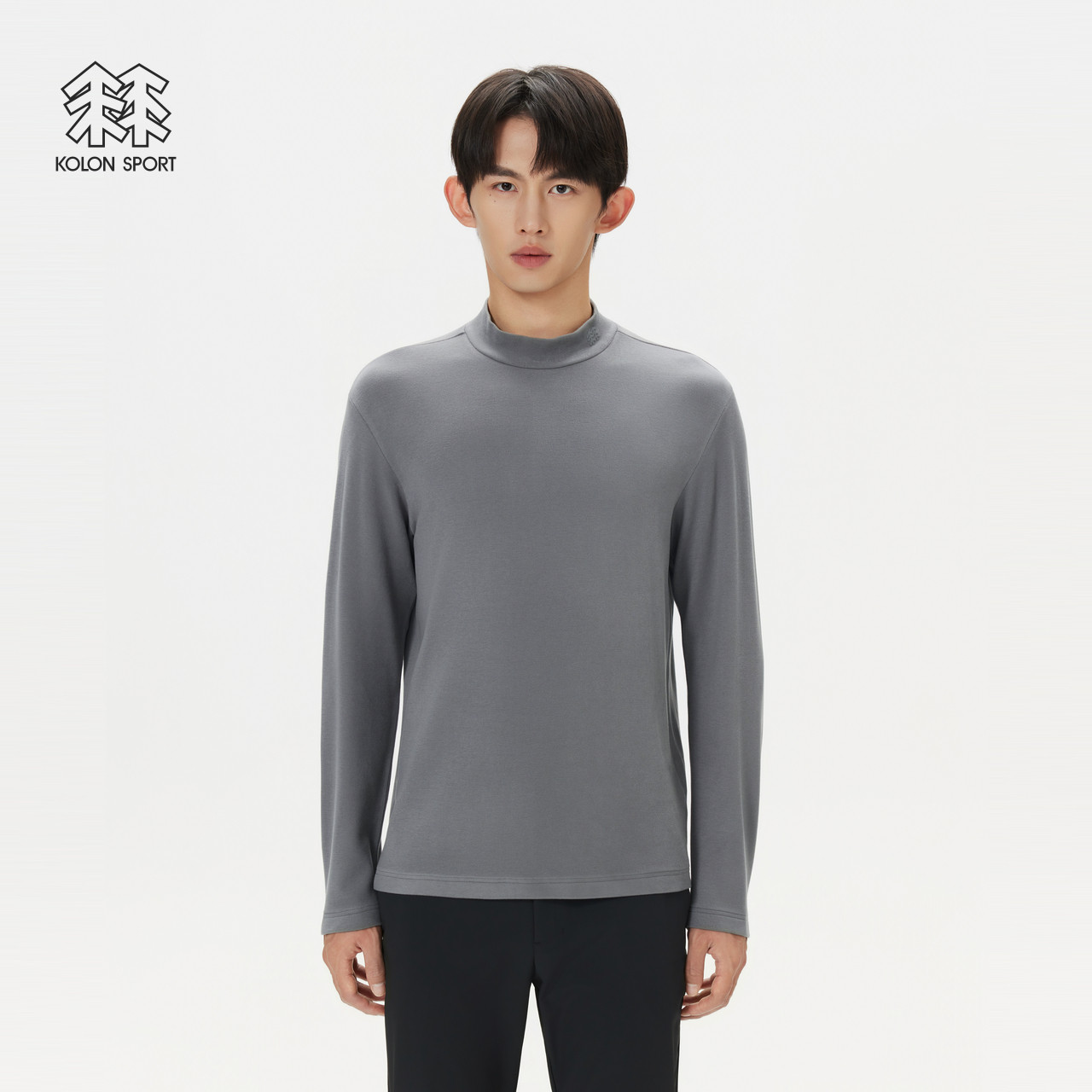 KOLON SPORT可隆户外休闲衣冬户外男士高领内搭仿羊绒长袖T恤,淘宝优惠券,粉丝福利购,淘宝优惠卷