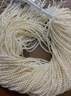 厂家简约百搭销售天然淡水珍珠34mm小土豆项链手链diy饰品配件