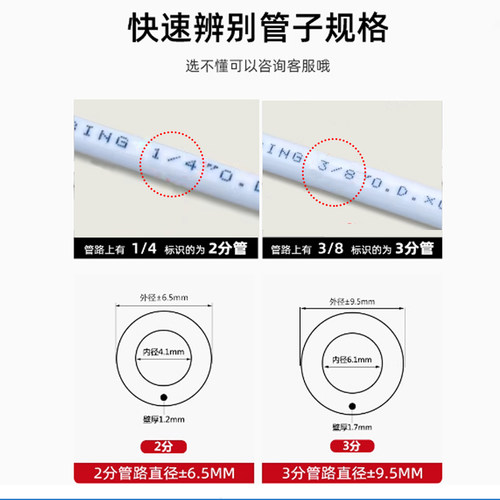 净水器接头2分3分4分免卡直通弯头三通转接头反渗透RO直饮机配件 - 图2