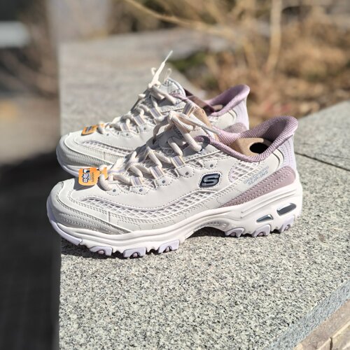 skechers斯凯奇2026年新夏女闪穿薄网面老爹鞋奶茶白熊猫鞋150868 - 图2