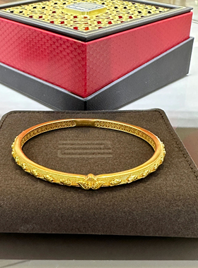 周大福盛世华彩花开盛景手镯