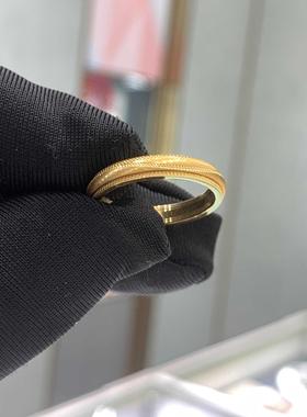 周大福时来运转可旋转黄金戒指