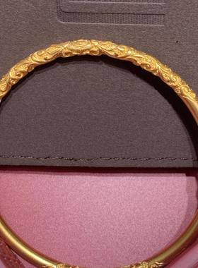 周大福卷草纹足金黄金手镯