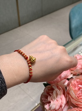 周大福传承系列南瓜葫芦黄金手链