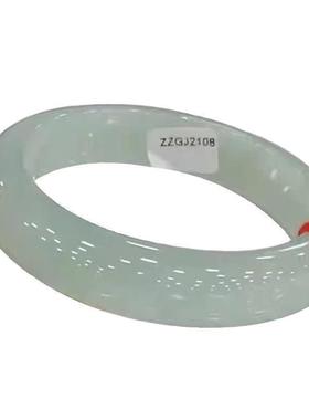 高冰翡翠色手镯高端冰种阳绿飘花阳绿石英岩玉玉镯子玉镯女款正品