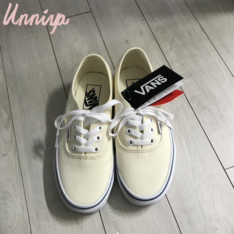 韩国代购 VANS authentic 安纳海姆 板鞋帆布鞋米色春夏百搭款女 - 图2