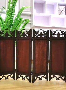 中国迷你自定义画心台屏复古