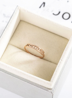 罗马数字1314戒指女不易掉色钛钢