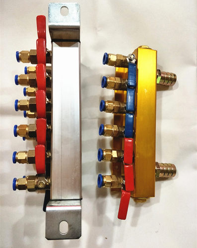 注塑机单排分水器 模具冷却水排水分流器/注塑机水排 双排3进3出 - 图1
