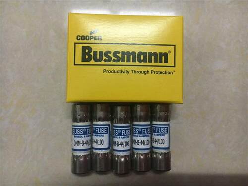 DMM-44/100 万用表保险丝10x35mm快速熔断器BUSSMANN 440mA1000V - 图0