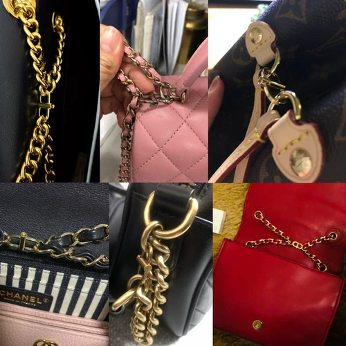 Девять -лечебные магазины более 20 цветовых аксессуаров с цепными мешками, регулятор длины цепи цепи полосы полосы