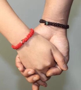 明星同款红绳红绳手链粗款简约情侣学生男女款礼物端午节