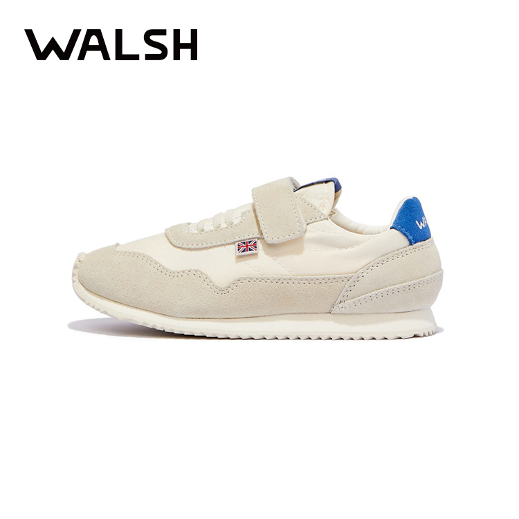Norman Walsh2023新款儿童魔术贴男女复古运动鞋ins低帮休闲童鞋 - 图3