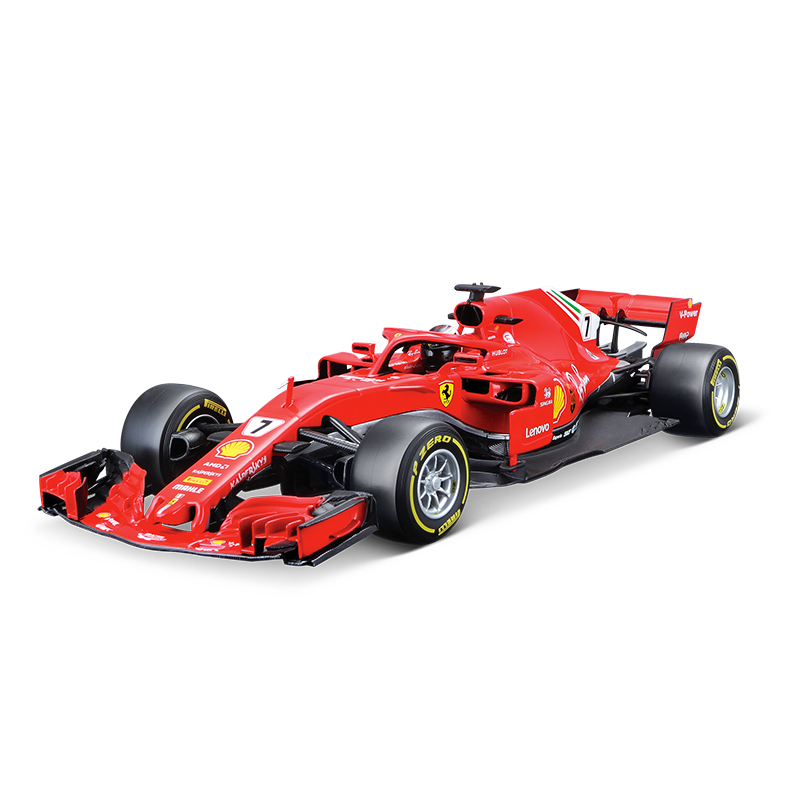 比美高1:18法拉利SF71H F1模型方程式赛车2018莱科宁仿真合金摆件 - 图0