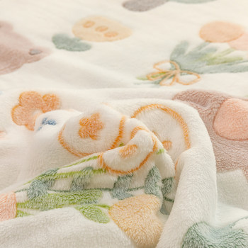 Winter snowflake plush blanket office nap blanket children's nap small blanket air-conditioning blanket single blanket for bed