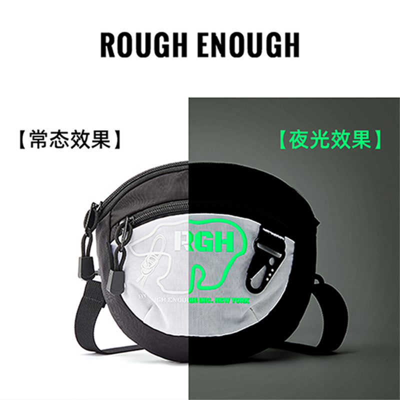 Rough Enough潮牌休闲斜挎包女包包手机包男户外运动小挎包单肩包