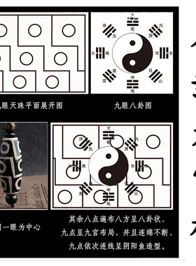 复古九眼天珠天珠项链男女