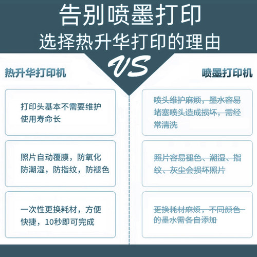 呈妍M610商用热升华照片打印机专业证件照照相馆相片冲印机耗材 - 图2