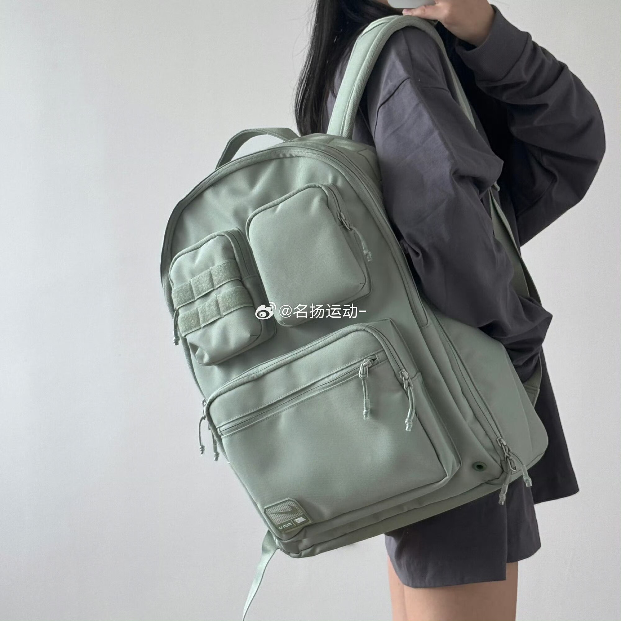 Nike耐克休闲大容量电脑运动训练双肩背包学生书包男女FN4120-370