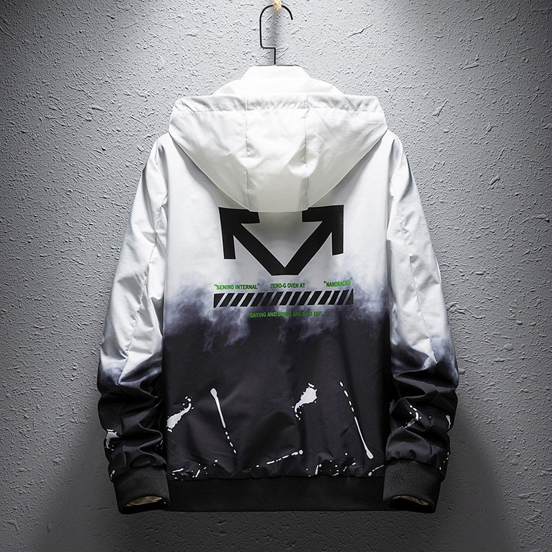 20春秋新款男士青少年渐变色潮夹克 pasok夹克