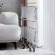 Foldable Changhong glass stainless steel trolley