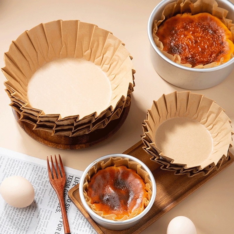 巴斯克油纸垫纸食品级硅油纸烘焙纸免折叠纸托4寸6寸8寸蛋糕模具,淘宝优惠券,粉丝福利购,淘宝优惠卷