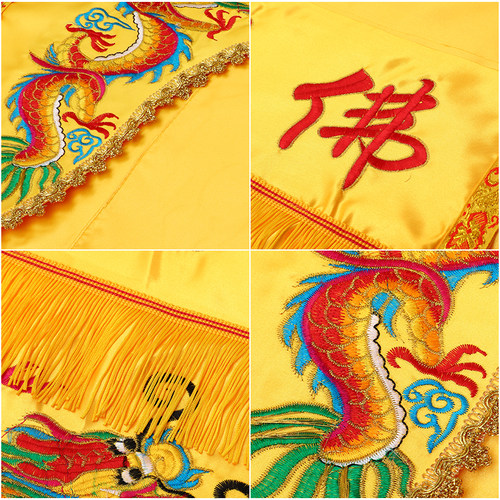 龙门帐刺绣佛帐光普照龙帐挂幡堂像遮挡帘神帐幔帐 - 图0