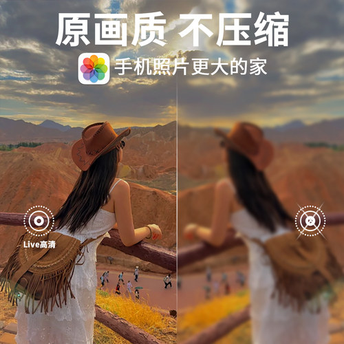 兰科芯【一键备份神器】苹果手机移动硬盘照片视频存储器宝Type-c - 图0
