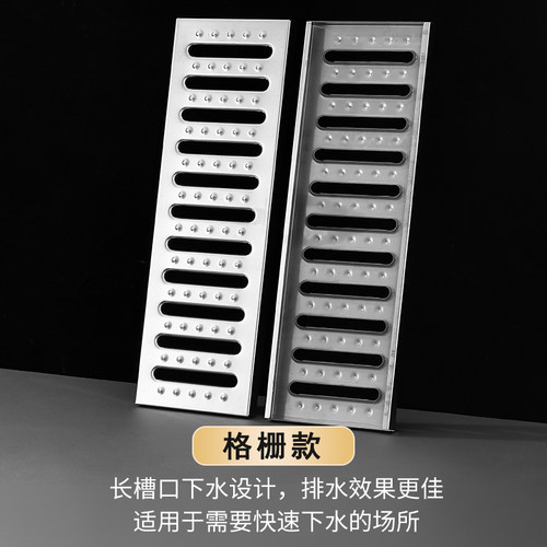 304不锈钢排水沟盖板厨房水沟盖板 下水道地沟盖板明沟盖雨水篦子 - 图2