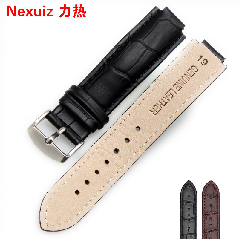 力热凸口真皮适配美度都瑞表带 nexuiz力热配件