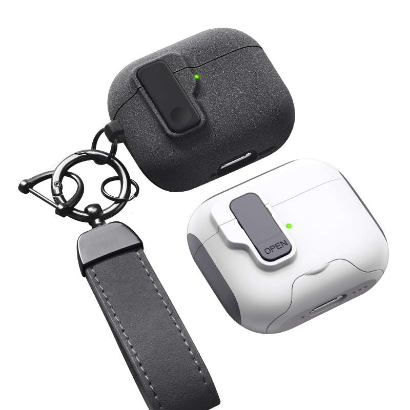 优思顿适用airpods4保护壳airpodspro2苹果耳机套airpod3带锁扣ipods磁吸二代防摔四代蓝牙三代airpods3盒