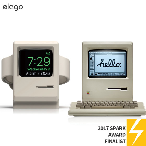 elagoWT3支架适用于苹果AppleWatch11/10充电支架iwatch9手表底座SE复古创意硅胶配件Ultra3/2桌面