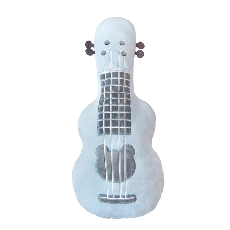 Simulated 3D guitar doll plush toy musical instrument ukulele pillow cushion doll children's birthday gift for women