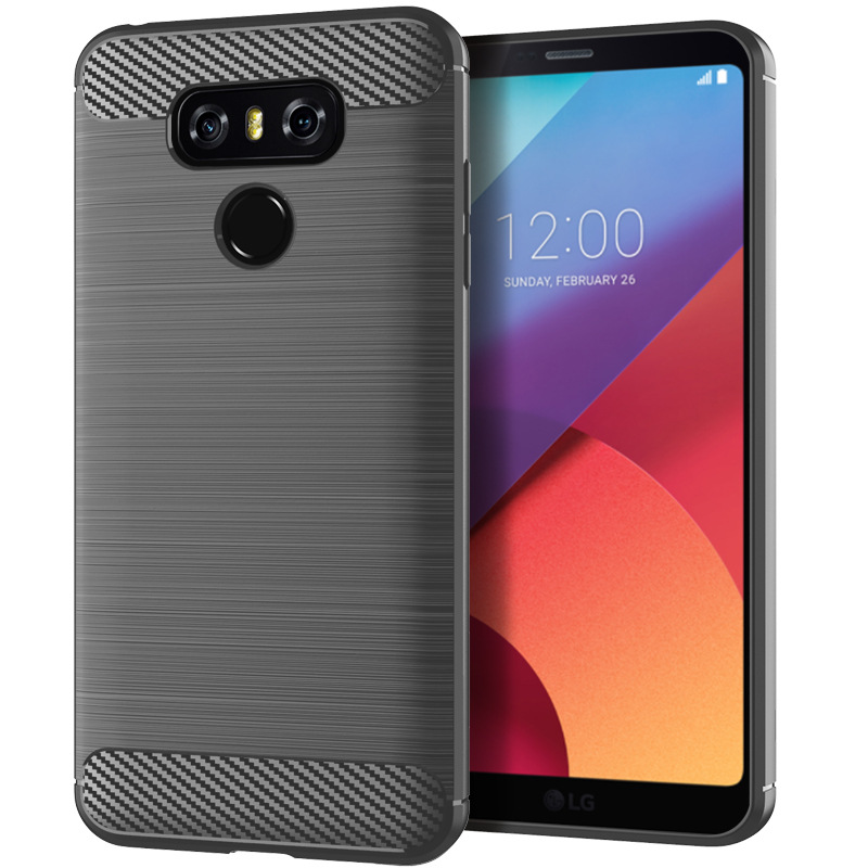 适用LG G6 Plus手机壳 LG G6+保护套拉丝纹防滑全包硅胶防摔软壳