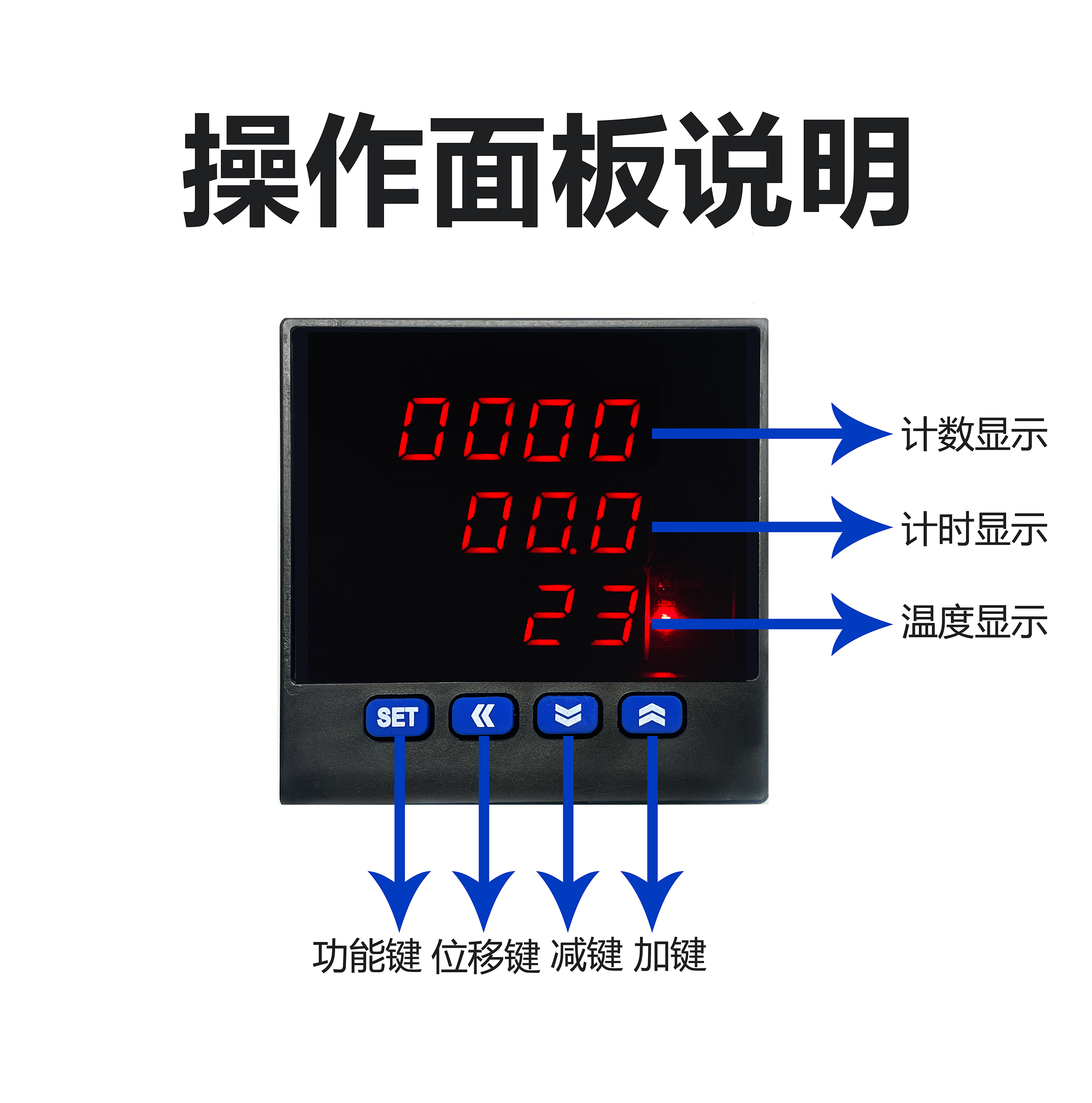 新品ZY-CH103计时计数三合一温控器智能数显高精度烫金机烫画机温 - 图0