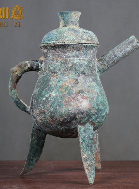 仿古父辛爵酒杯中式风客厅工艺品
