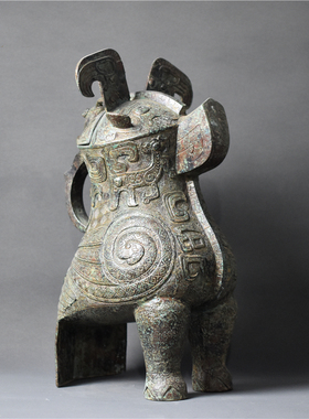 仿古青铜器妇好鸟尊纯铜收藏品