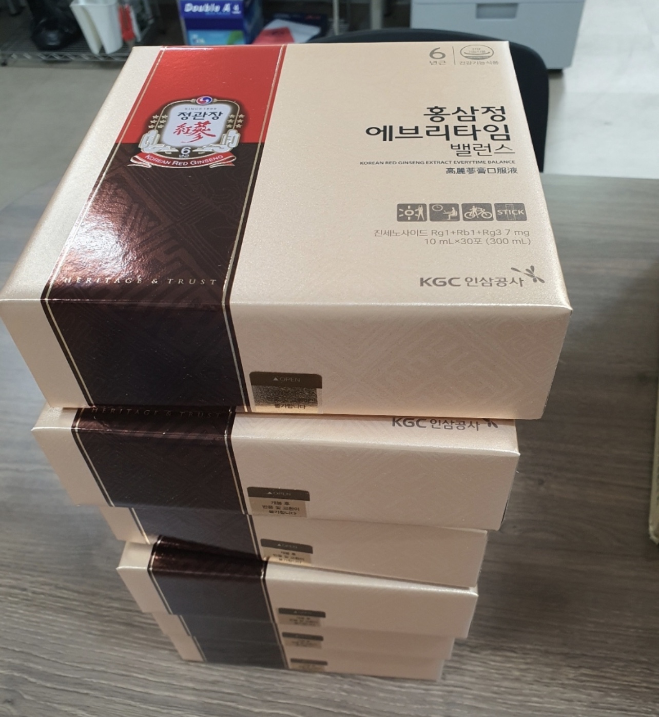 韩国直邮正官庄红参精30条红参浓缩液高丽参6年根滋补保健红参液