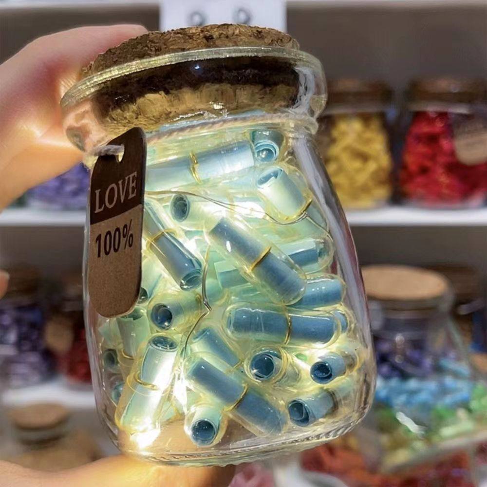 生日礼物情书胶囊时间胶囊浪漫表白许愿瓶情人节走心礼物幸运星瓶