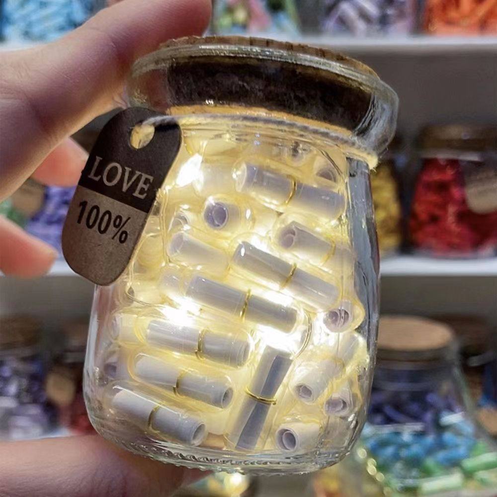 生日礼物情书胶囊时间胶囊浪漫表白许愿瓶情人节走心礼物幸运星瓶