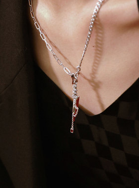 三号黑店原创设计吊坠情侣毛衣链